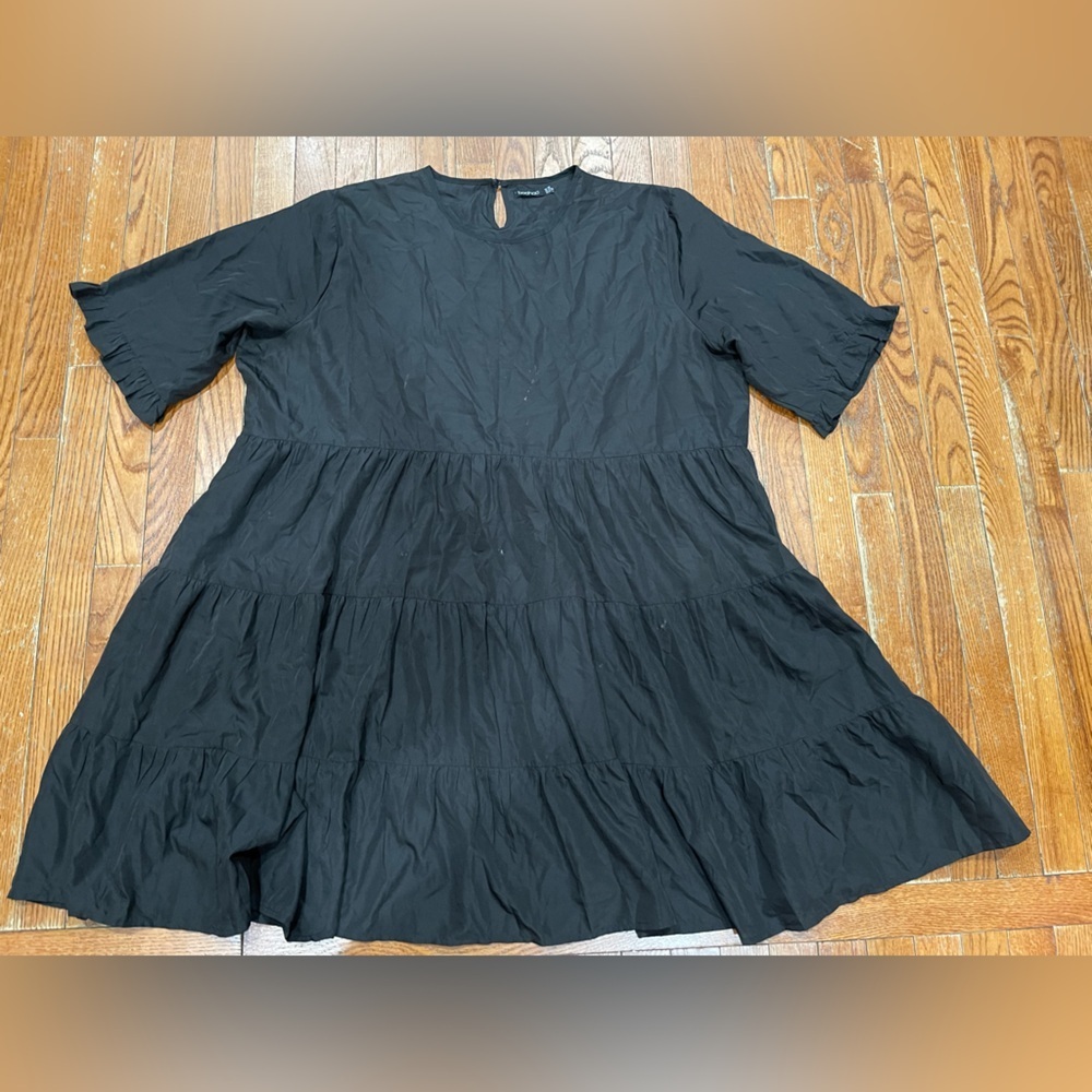 Boohoo Black Long-Sleeve Top